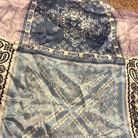 Silk bandana strapless top - Picture 2 of 7